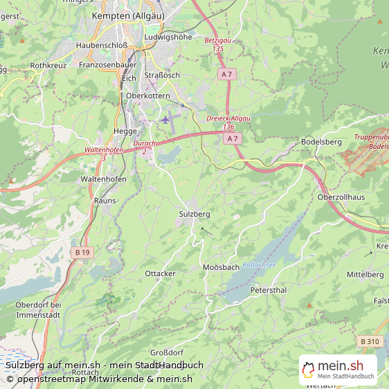 Sulzberg Landstadt Karte