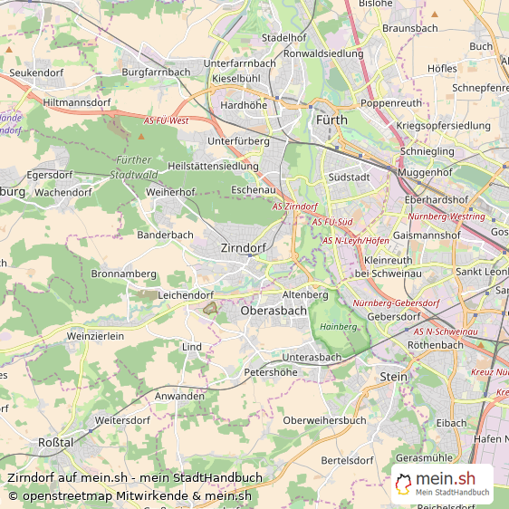 Zirndorf  Karte