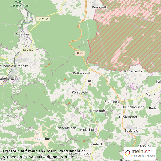 Knigstein Groes Dorf Karte