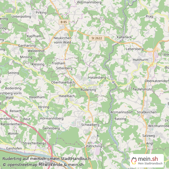 Ruderting Landstadt Karte