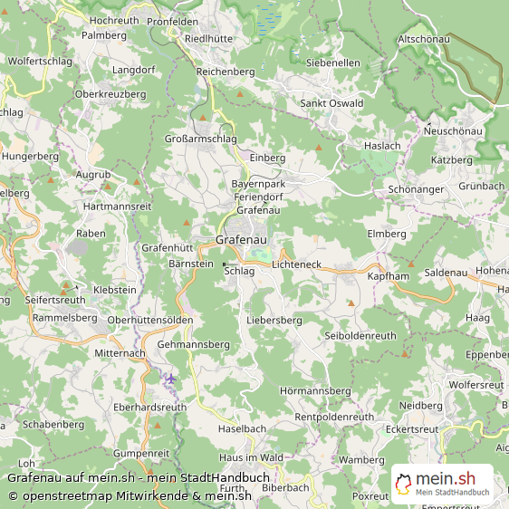 Grafenau Groe Landstadt Karte