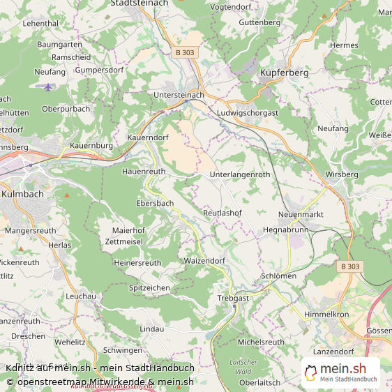 Kdnitz Groes Dorf Karte