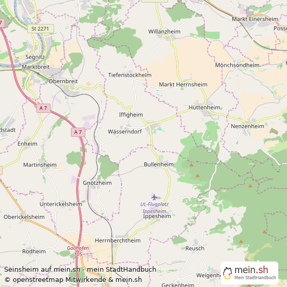 Seinsheim Groes Dorf Karte