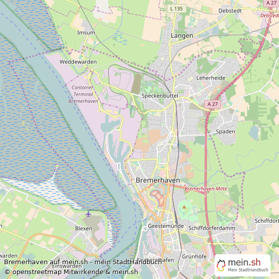 Bremerhaven Kleine GroÃŸstadt Karte