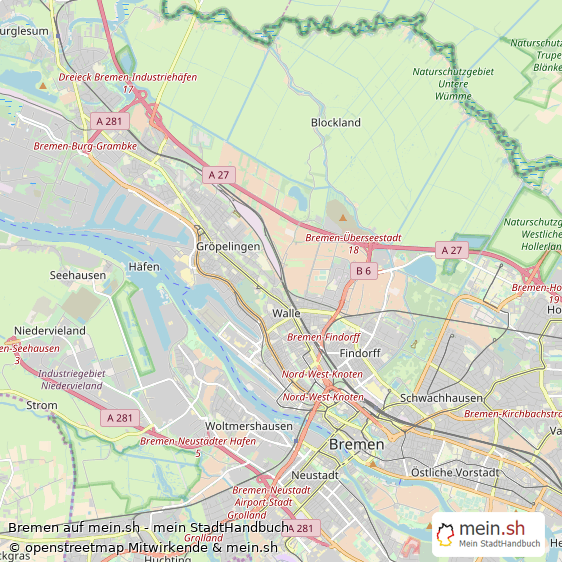 Bremen Grostadt Karte