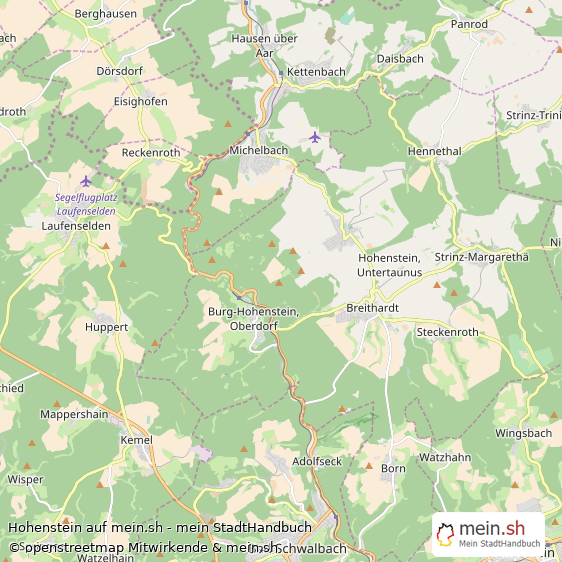 Hohenstein Groe Landstadt Karte