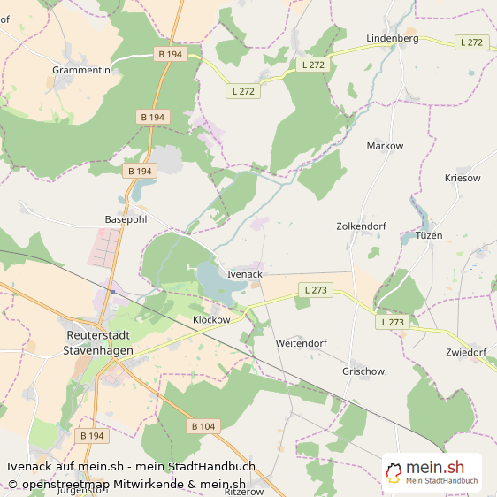 Ivenack Landkreis Demmin Landkarte © Openstreetmap Contributors Ivenack Dorf Karte