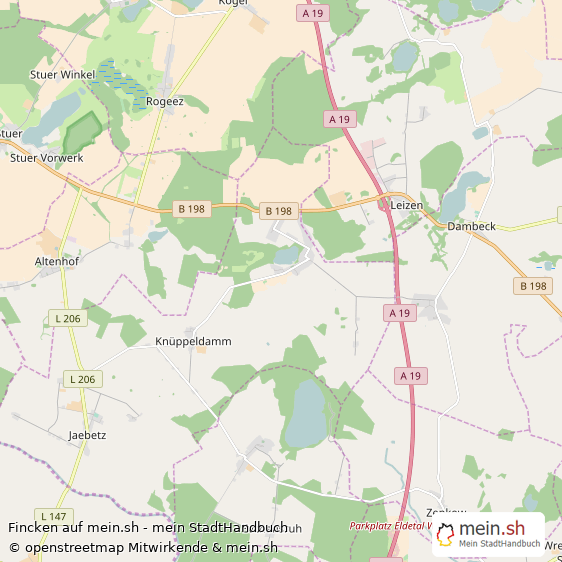 Fincken Landkreis Müritz Landkarte © Openstreetmap Contributors Fincken Dorf Karte