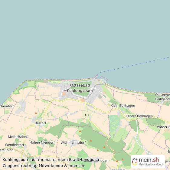 Kühlungsborn Landkreis Bad Doberan Landkarte © Openstreetmap Contributors Kühlungsborn Große Landstadt Karte