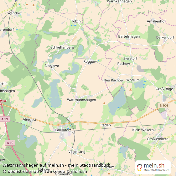 Wattmannshagen Landkreis Güstrow Landkarte © Openstreetmap Contributors Wattmannshagen Karte