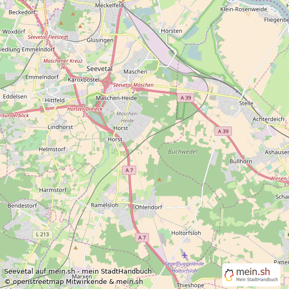 Seevetal Kleine Mittelstadt Karte