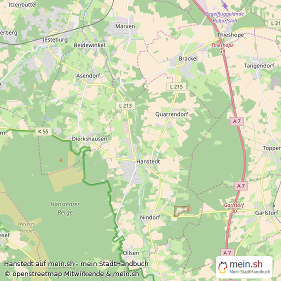 Hanstedt Landkreis Harburg Landkarte © Openstreetmap Contributors Hanstedt Große Landstadt Karte