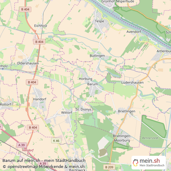 Barum Landkreis Lüneburg Landkarte © Openstreetmap Contributors Barum Großes Dorf Karte
