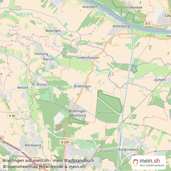 Brietlingen Landkreis Lüneburg Landkarte © Openstreetmap Contributors Brietlingen Landstadt Karte