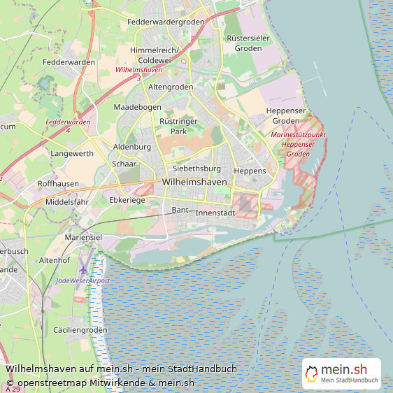 Wilhelmshaven Mittelstadt Karte