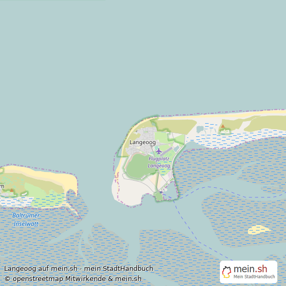 Langeoog Landkreis Wittmund Landkarte © Openstreetmap Contributors Langeoog Großes Dorf Karte