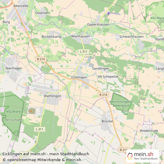 Eicklingen Landkreis Celle Landkarte © Openstreetmap Contributors Eicklingen Landstadt Karte