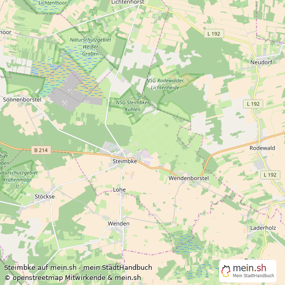Steimbke Landkreis Nienburg (Weser) Landkarte © Openstreetmap Contributors Steimbke Landstadt Karte