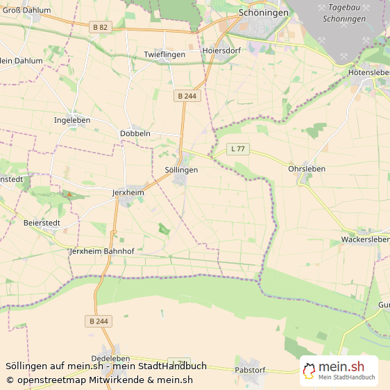 Söllingen Landkreis Helmstedt Landkarte © Openstreetmap Contributors Söllingen Dorf Karte
