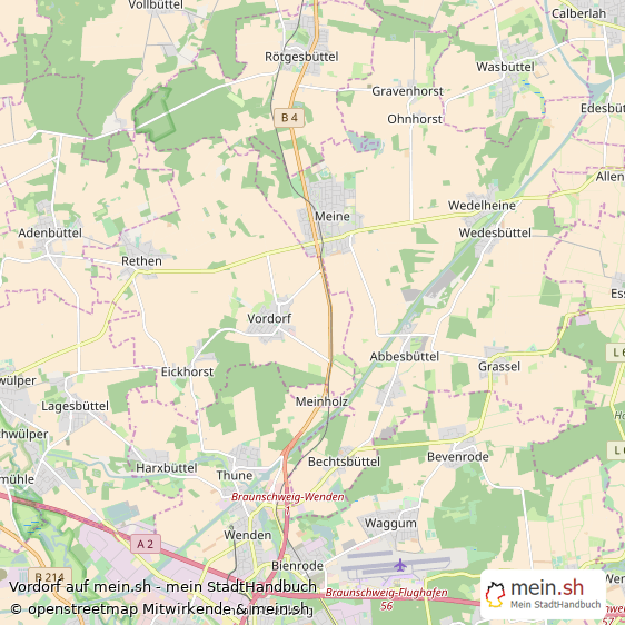 Vordorf Landkreis Gifhorn Landkarte © Openstreetmap Contributors Vordorf Landstadt Karte