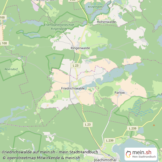 Friedrichswalde Landkreis Barnim Landkarte © Openstreetmap Contributors Friedrichswalde Dorf Karte