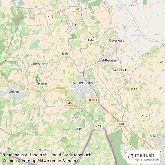 Neuenhaus Groe Landstadt Karte