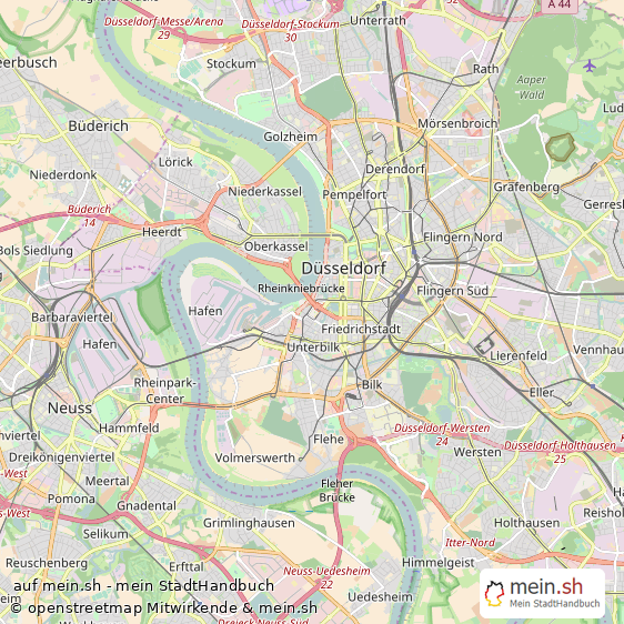 D?sseldorf Gro?stadt Karte