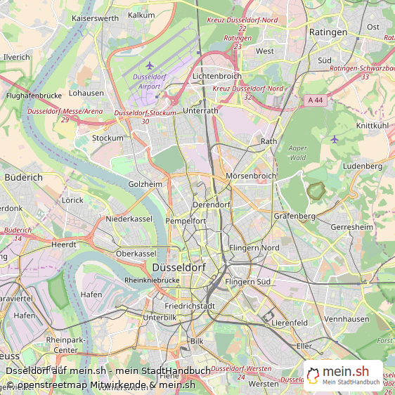 Dsseldorf Grostadt Karte