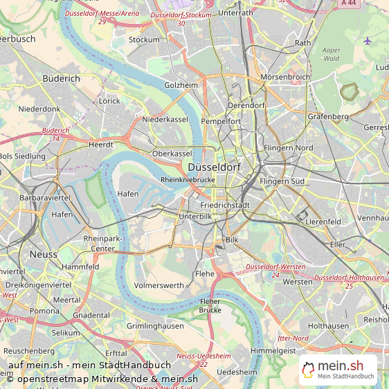 D?sseldorf Gro?stadt Karte