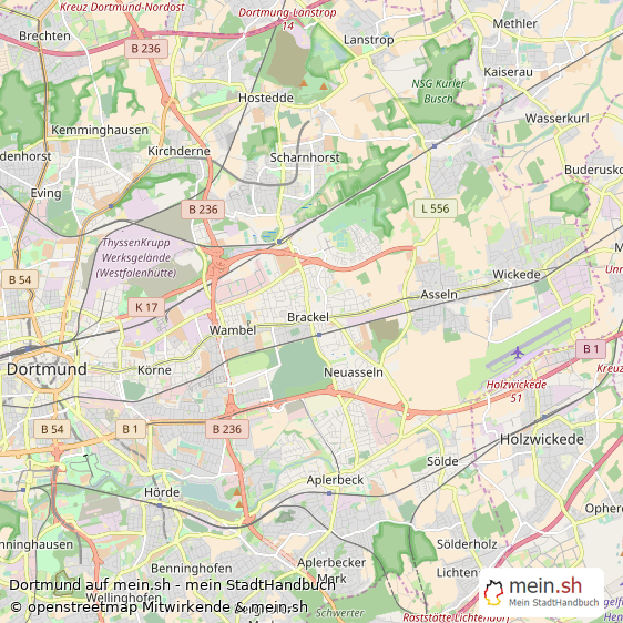 Dortmund Kreisfreie Stadt Dortmund Landkarte © Openstreetmap Contributors Dortmund Großstadt Karte