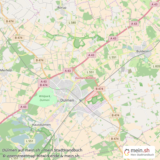 Dülmen Landkreis Coesfeld Landkarte © Openstreetmap Contributors Dülmen Kleine Mittelstadt Karte