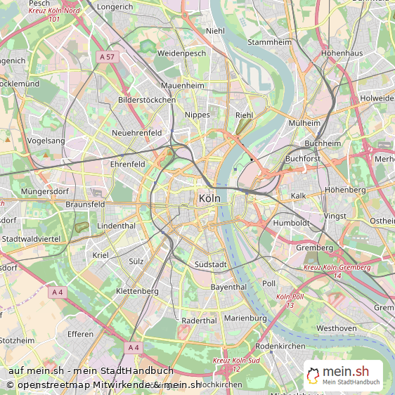 K?ln Kreisfreie Stadt K?ln Landkarte © Openstreetmap Contributors K?ln  Karte