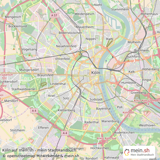 Köln Kreisfreie Stadt Köln Landkarte © Openstreetmap Contributors Köln Metropole Karte
