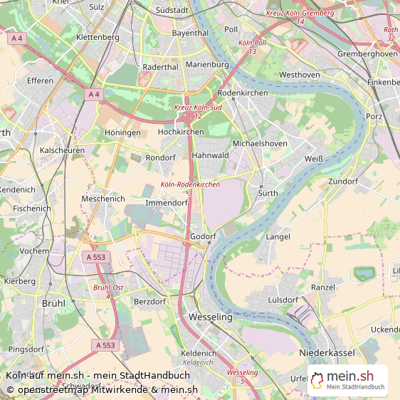 Köln Kreisfreie Stadt Köln Landkarte © Openstreetmap Contributors Köln Metropole Karte