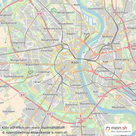 Köln Kreisfreie Stadt Köln Landkarte © Openstreetmap Contributors Köln Metropole Karte