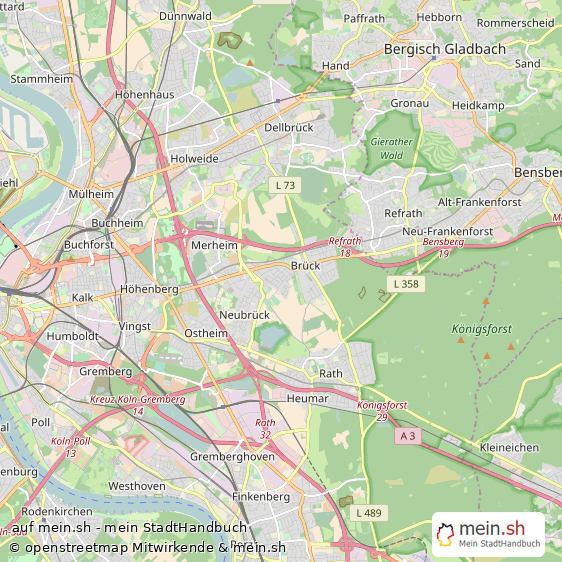 K?ln Kreisfreie Stadt K?ln Landkarte © Openstreetmap Contributors K?ln Metropole Karte