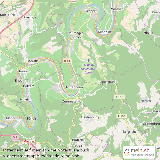 Trittenheim Groes Dorf Karte