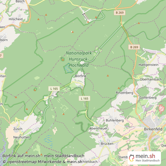 Börfink Landkreis Birkenfeld Landkarte © Openstreetmap Contributors Börfink Kleines Dorf Karte