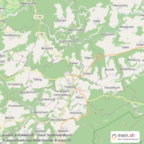 Gielert Kleines Dorf Karte