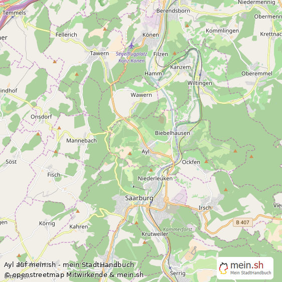 Ayl Gro?es Dorf Karte